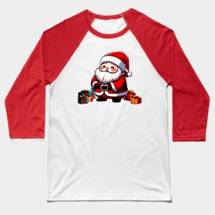 Happy Kawaii Santa Claus 05 Baseball T-Shirt